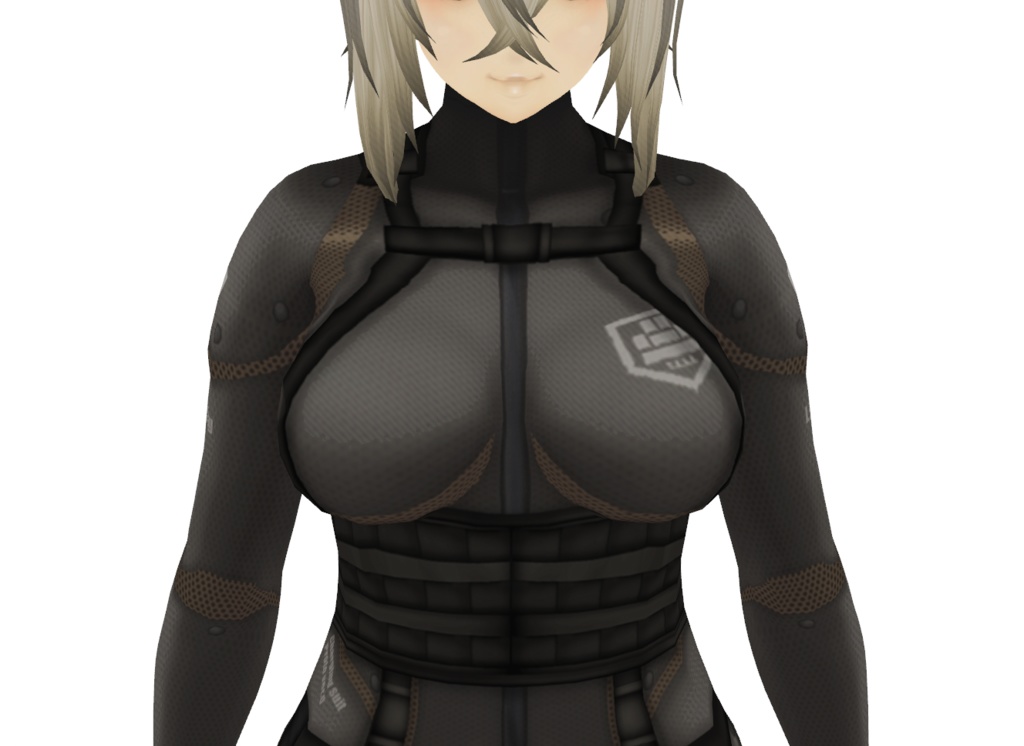 VRoid衣装"女性用ミリタリースーツ"カスタムアイテム&テクスチャ