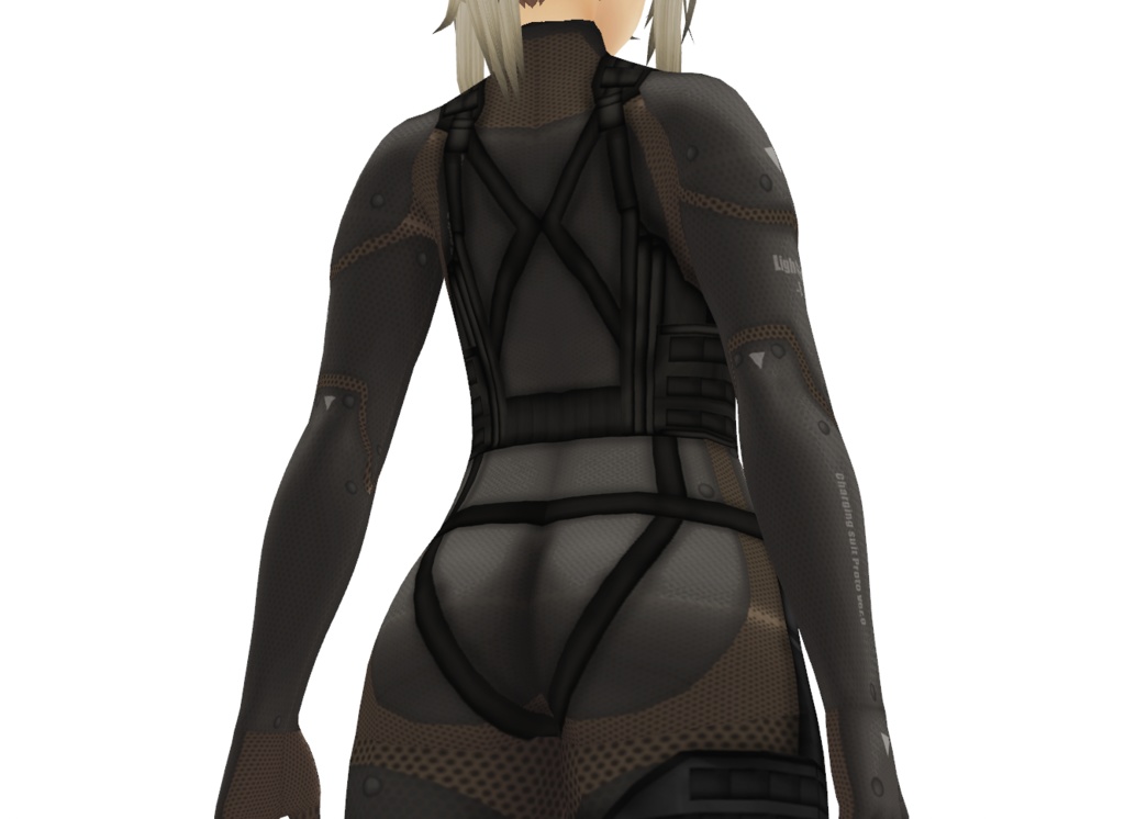 VRoid衣装"女性用ミリタリースーツ"カスタムアイテム&テクスチャ