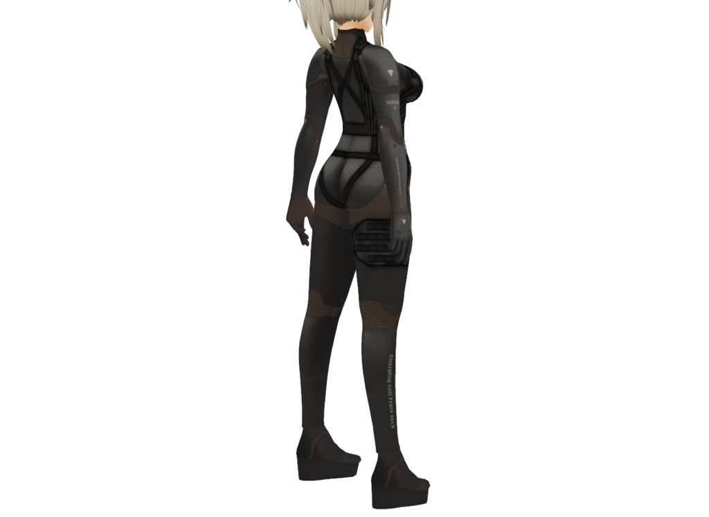 VRoid衣装"女性用ミリタリースーツ"カスタムアイテム&テクスチャ