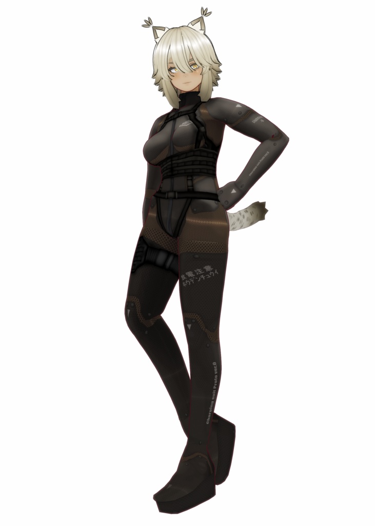 VRoid衣装"女性用ミリタリースーツ"カスタムアイテム&テクスチャ