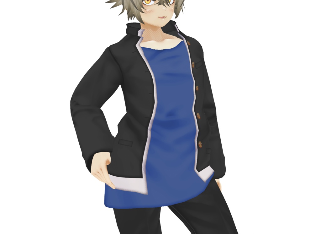 VRoid衣装"着崩し学ラン"カスタムアイテム&テクスチャ