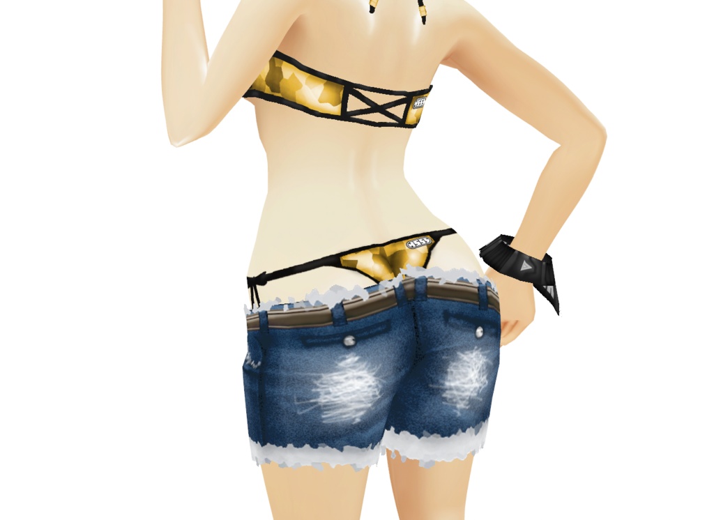 VRoid衣装 "迷彩ホルタートップ水着" カスタムアイテム&テクスチャ