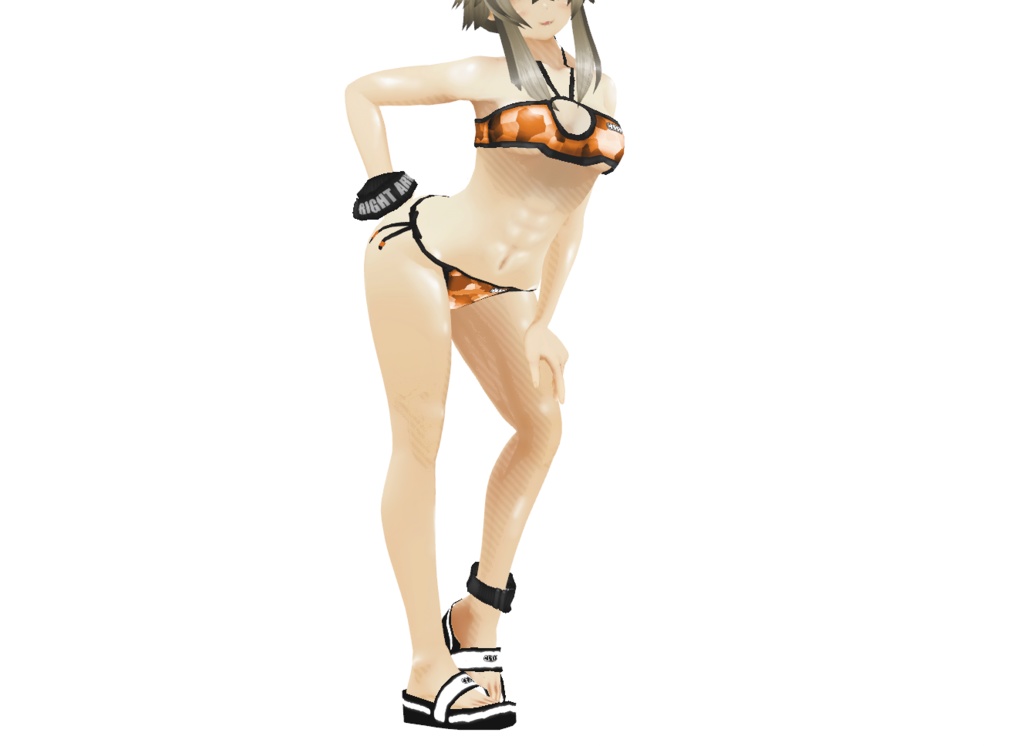 VRoid衣装 "迷彩ホルタートップ水着" カスタムアイテム&テクスチャ