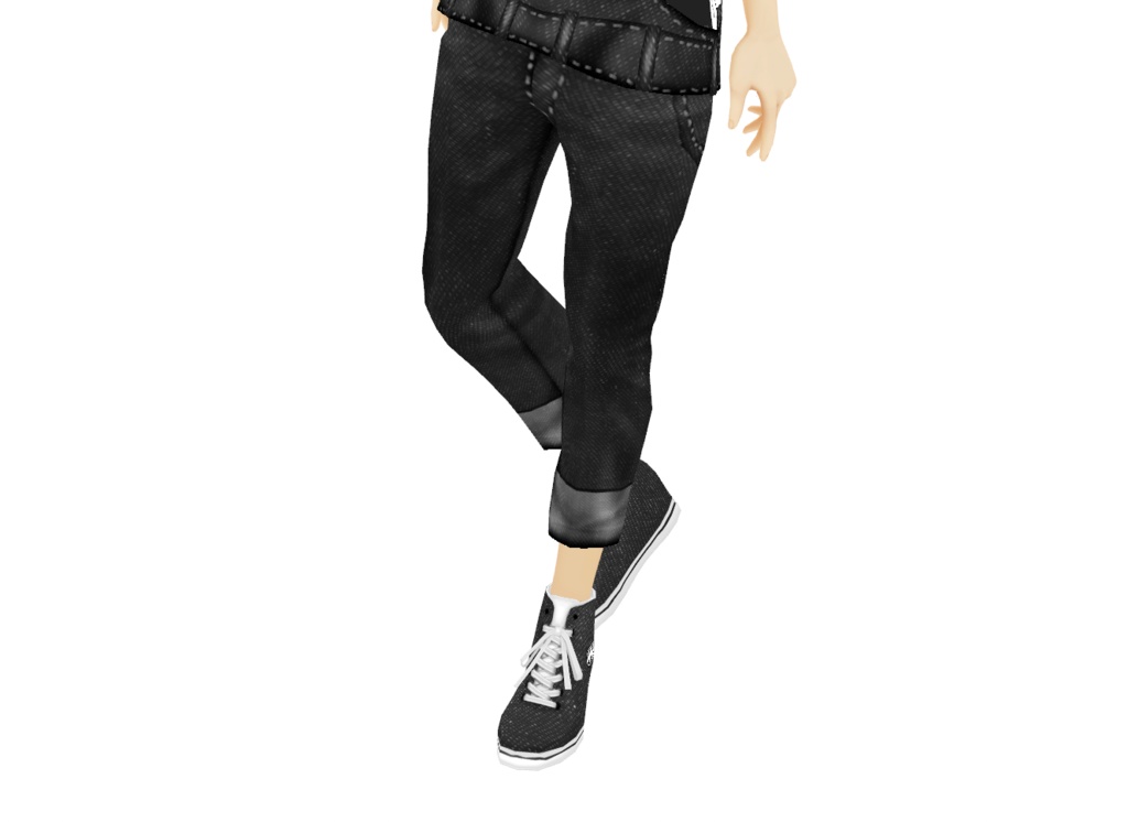 VRoid衣装「シンプルオーバーオールセット」カスタムアイテム&テクスチャ男女兼用