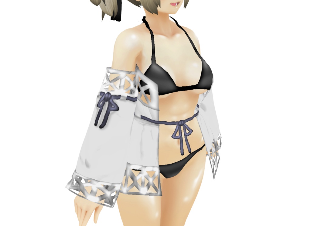 VRoid衣装「上着付きフリルビキニ」カスタムアイテム&テクスチャ