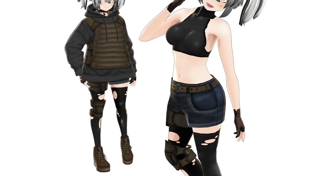 VRoid衣装「PMCセット」カスタムアイテム&テクスチャ