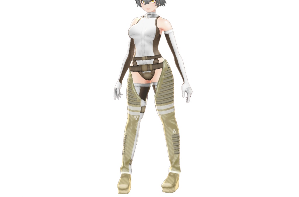 VRoid衣装「ミリタリー交戦アーマーセット」カスタムアイテム&テクスチャ男女兼用