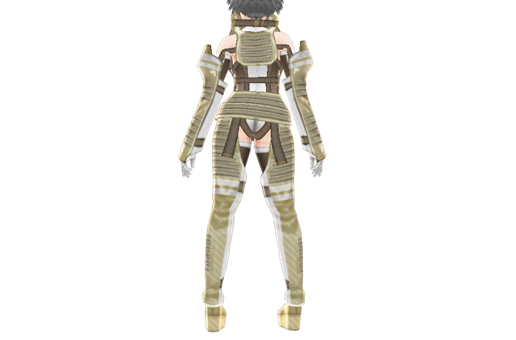 VRoid衣装「ミリタリー交戦アーマーセット」カスタムアイテム&テクスチャ男女兼用