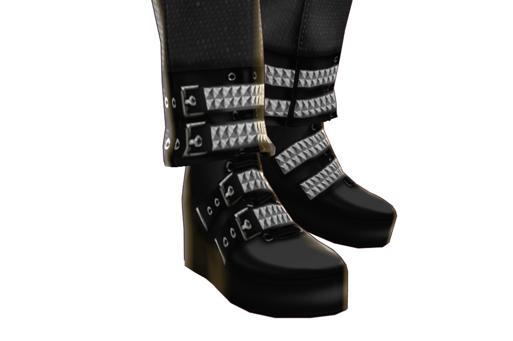 男女兼用VRoid衣装「パンク革ジャンセット」カスタムアイテム&テクスチャ