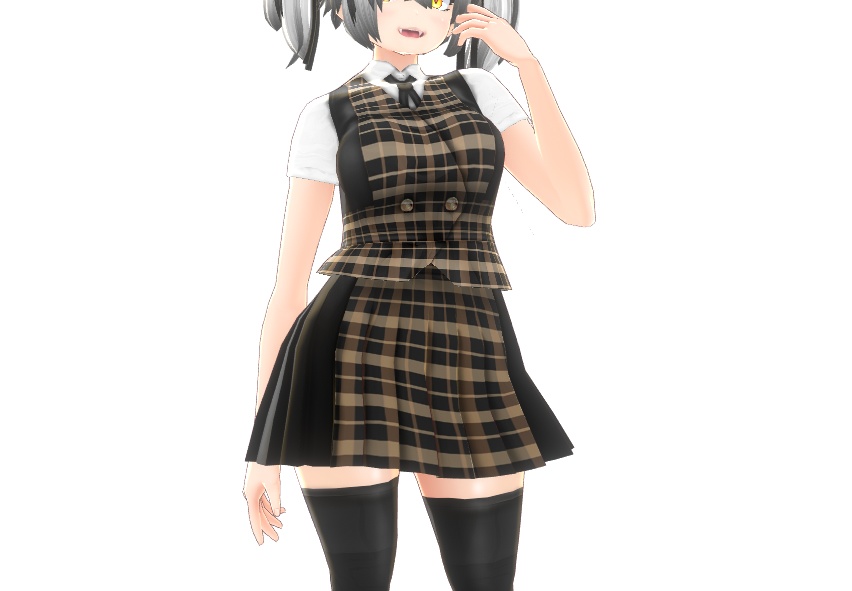 VRoid衣装"制服&ジャケットセット"カスタムアイテム&テクスチャ