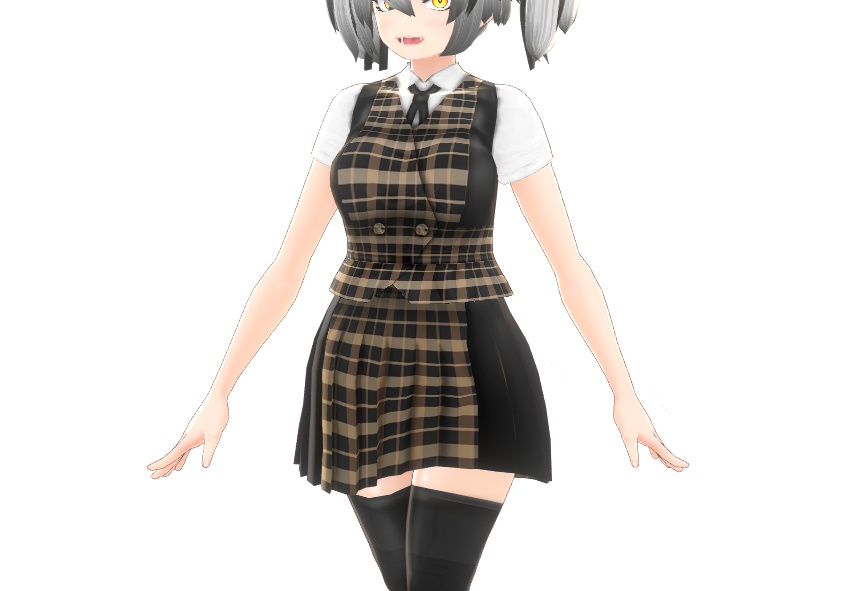 VRoid衣装"制服&ジャケットセット"カスタムアイテム&テクスチャ