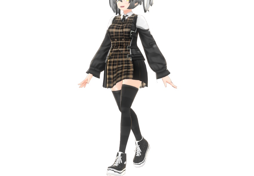 VRoid衣装"制服&ジャケットセット"カスタムアイテム&テクスチャ