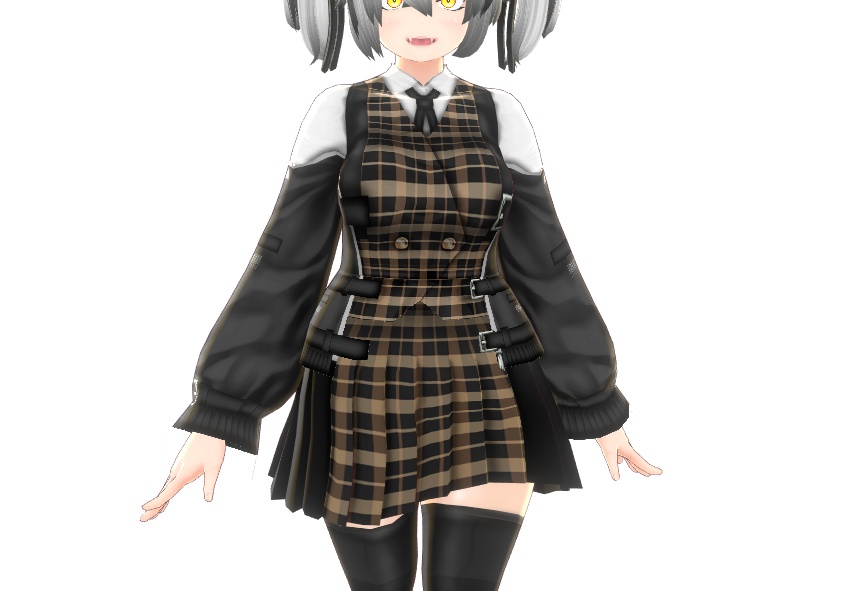 VRoid衣装"制服&ジャケットセット"カスタムアイテム&テクスチャ
