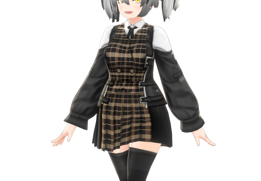 VRoid衣装"制服&ジャケットセット"カスタムアイテム&テクスチャ