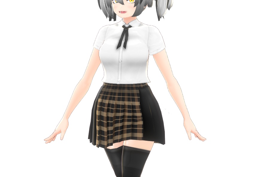 VRoid衣装"制服&ジャケットセット"カスタムアイテム&テクスチャ
