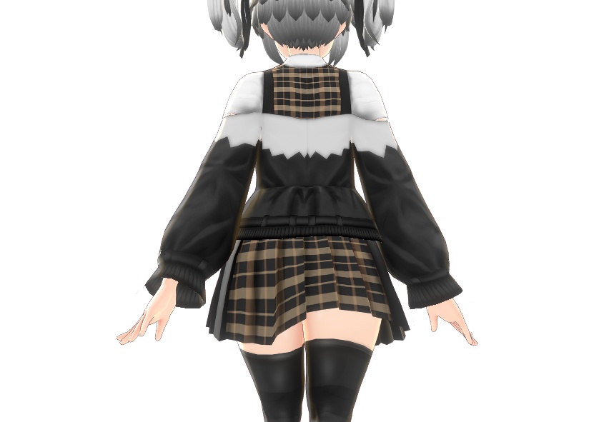 VRoid衣装"制服&ジャケットセット"カスタムアイテム&テクスチャ