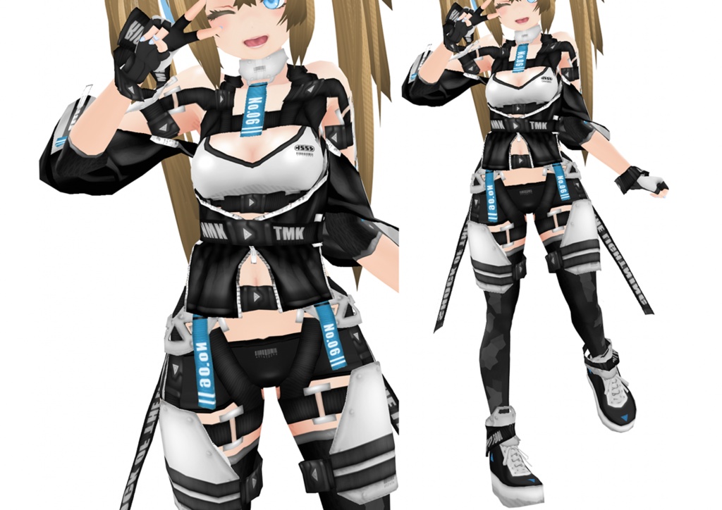 VRoid衣装 "No.6セット&No.6-Cセット" カスタムアイテム&テクスチャ