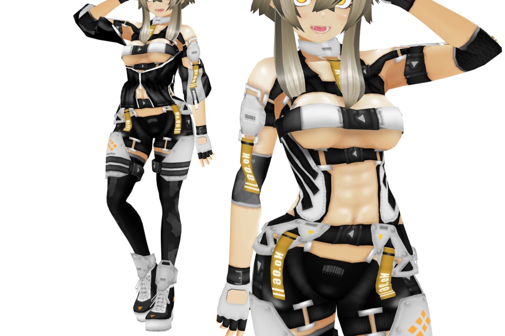 VRoid衣装 "No.6セット&No.6-Cセット" カスタムアイテム&テクスチャ