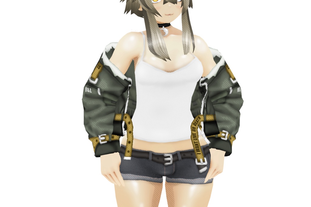 VRoid衣装 "ミリタリーカジュアルセット" カスタムアイテム&テクスチャ