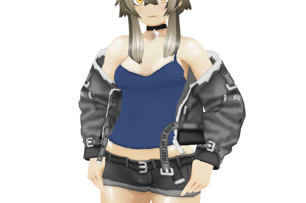 VRoid衣装 "ミリタリーカジュアルセット" カスタムアイテム&テクスチャ