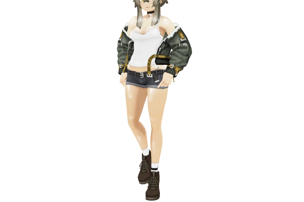 VRoid衣装 "ミリタリーカジュアルセット" カスタムアイテム&テクスチャ