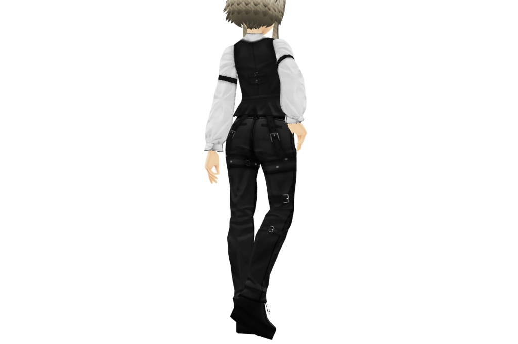 VRoid衣装"バーテンセット"カスタムアイテム&テクスチャ男女兼用