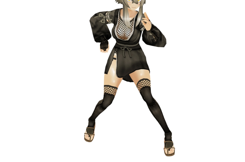 VRoid衣装"くノ一上忍"カスタムアイテム&テクスチャ