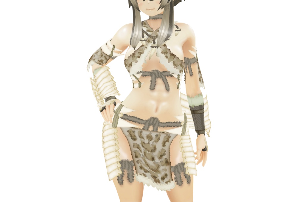 VRoid衣装 "ワイルドファンタジー衣装" カスタムアイテム&テクスチャ