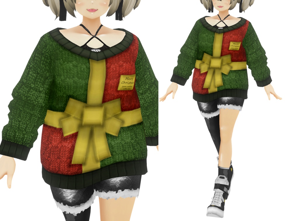 VRoid衣装 "クリスマスセーター"カスタムアイテム＆テクスチャ