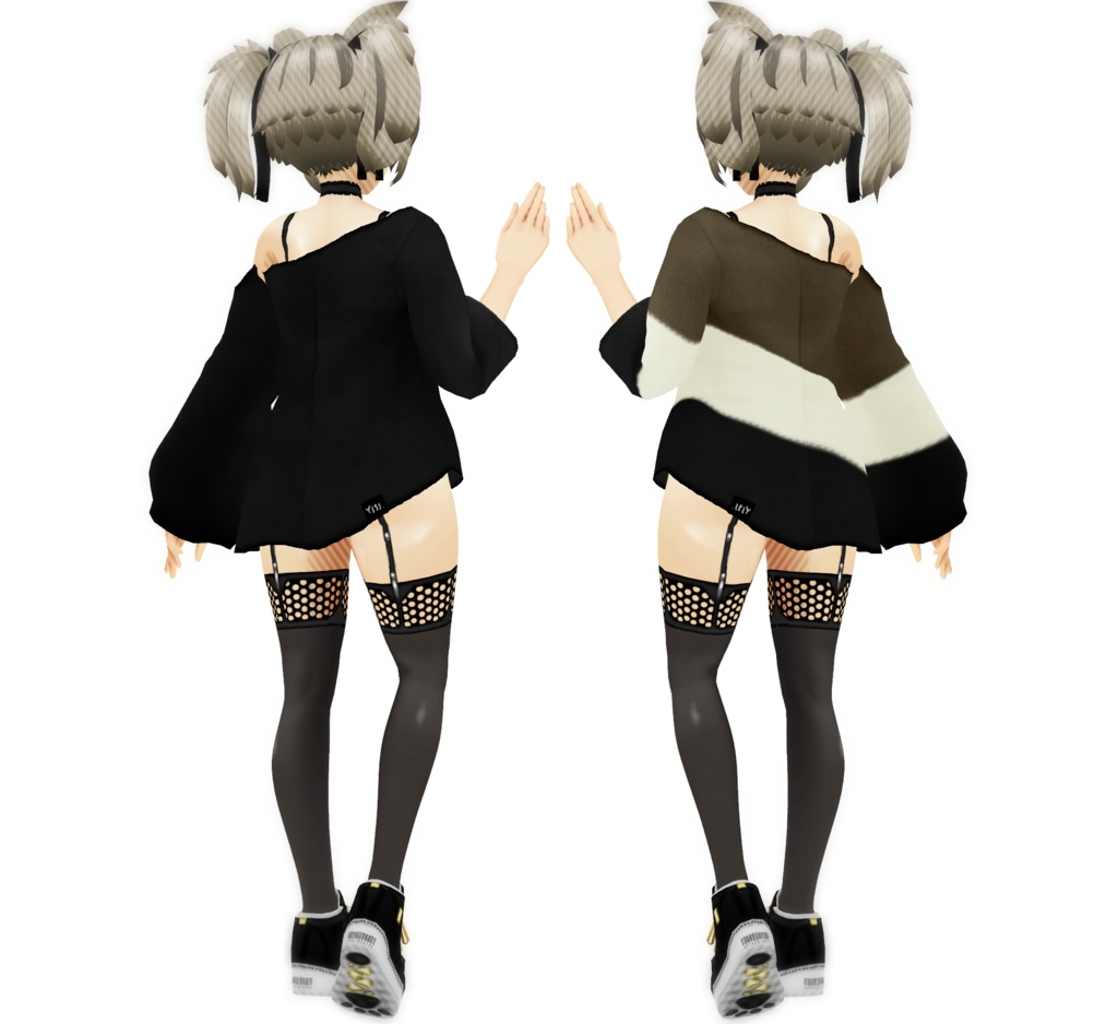 VRoid衣装 "オーバーサイズシャツ"カスタムアイテム&テクスチャ