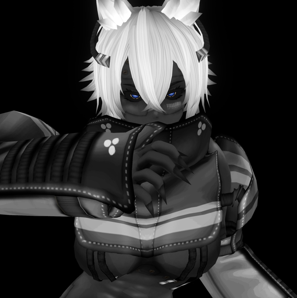 黒肌アンドロイド ''ADB'' VRM.VRoidモデル