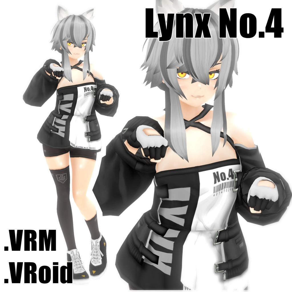  ''Lynx No.4'' VRM.VRoidモデル