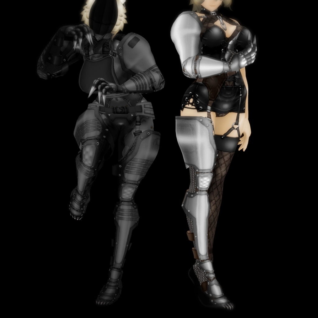 VRoid男女兼用衣装 ” ガントレットセット " カスタムアイテム&テクスチャ