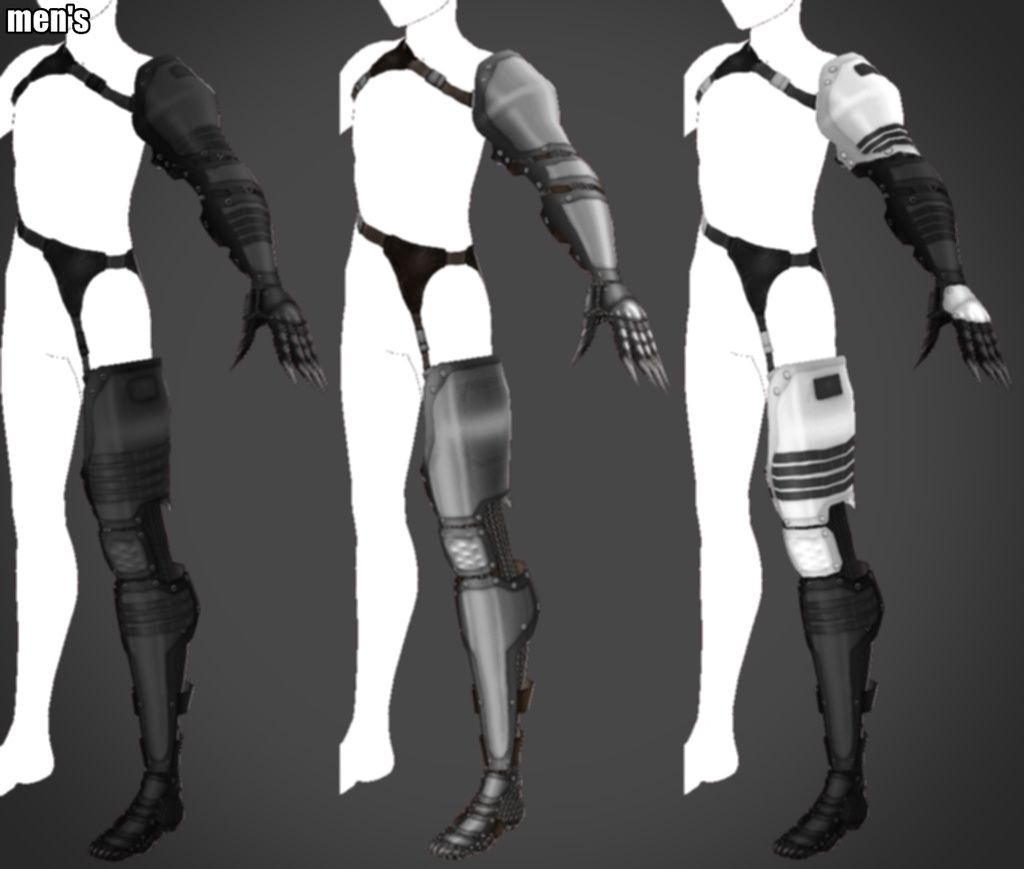 VRoid男女兼用衣装 ” ガントレットセット " カスタムアイテム&テクスチャ