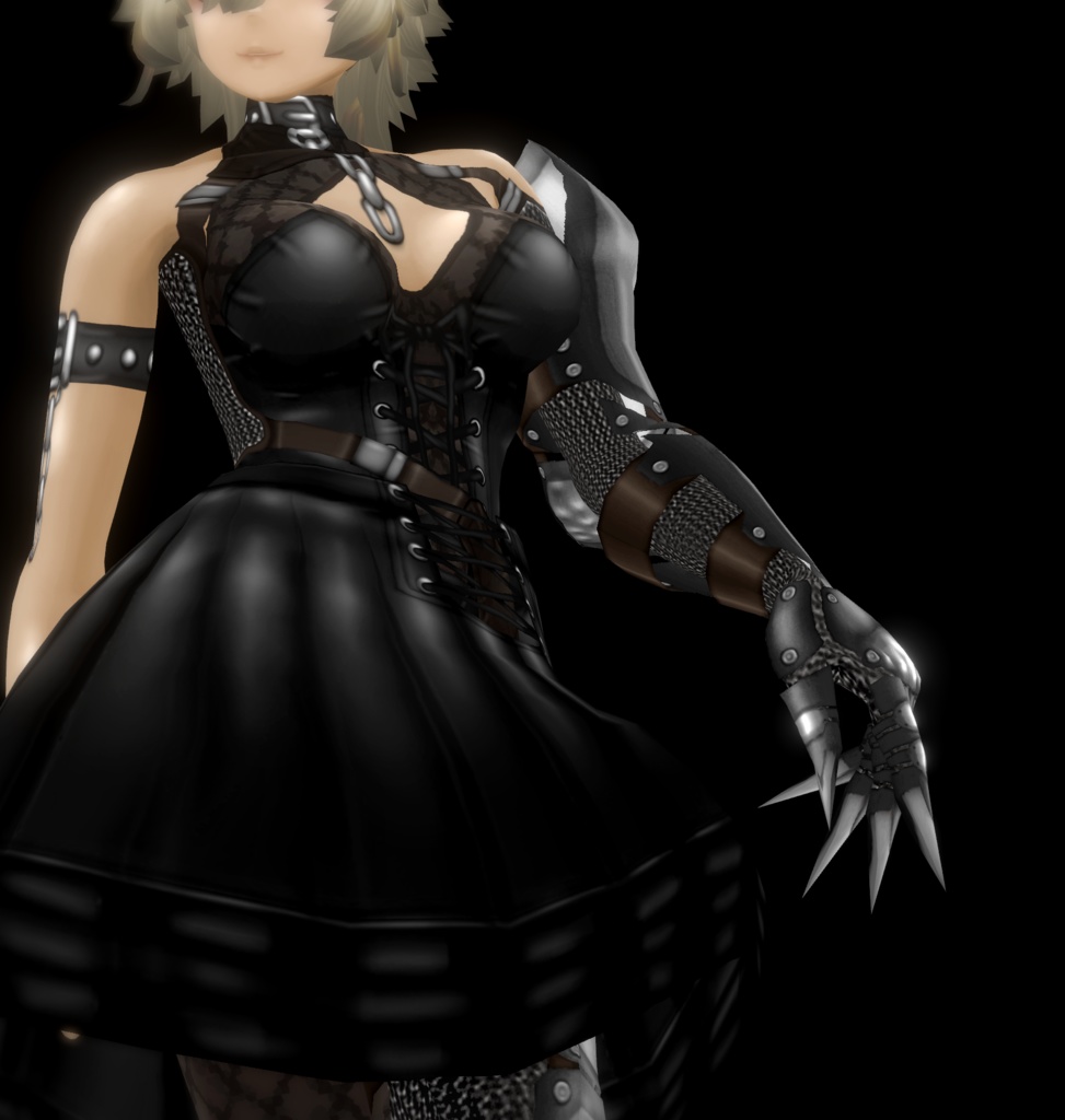 VRoid男女兼用衣装 ” ガントレットセット " カスタムアイテム&テクスチャ