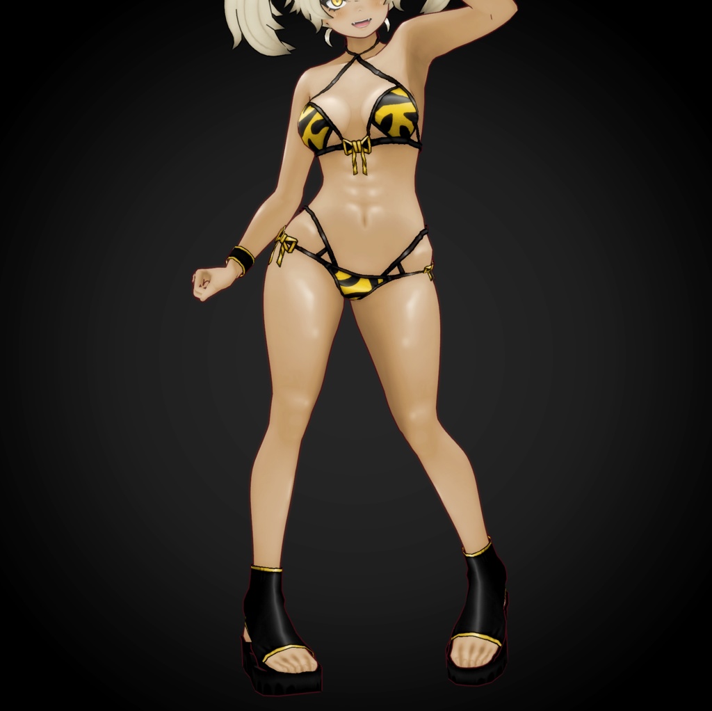 VRoid衣装 ” YSビキニセット 2024 " カスタムアイテム&テクスチャ 全9種