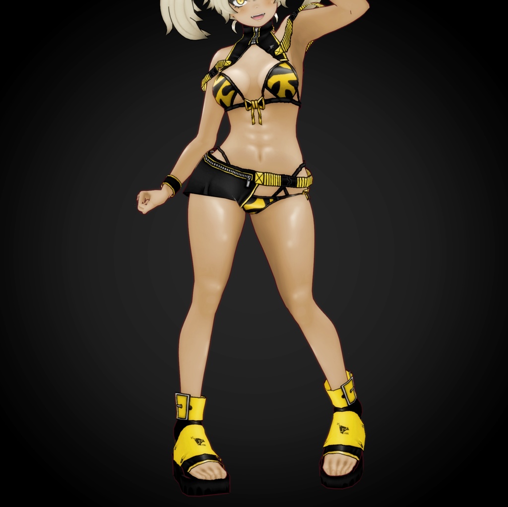 VRoid衣装 ” YSビキニセット 2024 " カスタムアイテム&テクスチャ 全9種