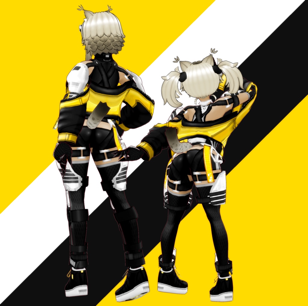 VRoid衣装 " No.7衣装&装飾セット " カスタムアイテム&テクスチャ