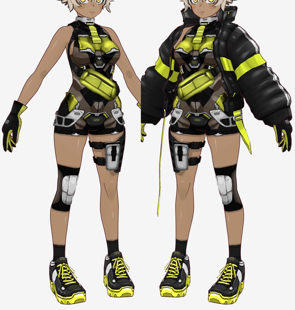 VRoid衣装 " No.8s衣装セット " カスタムアイテム＆テクスチャ