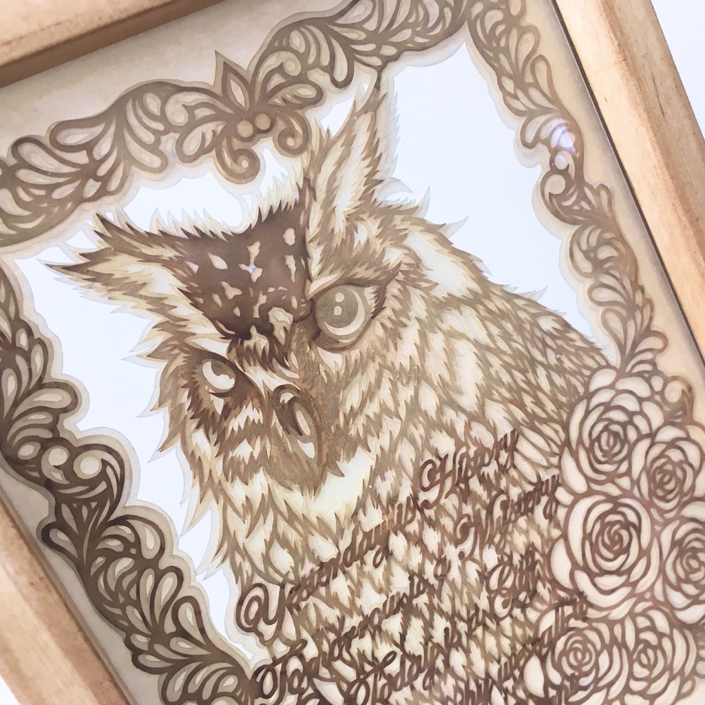 切り絵〜フクロウ〜