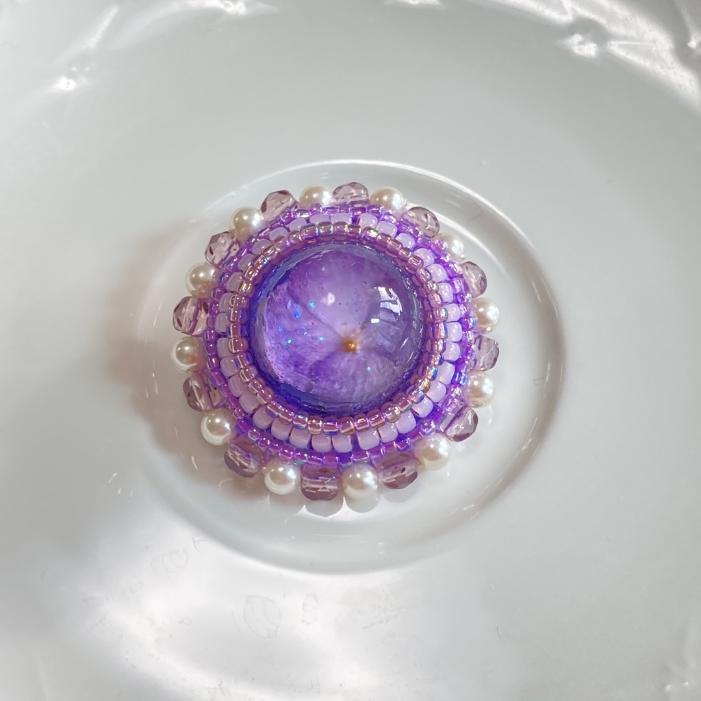 紫陽花ブローチ