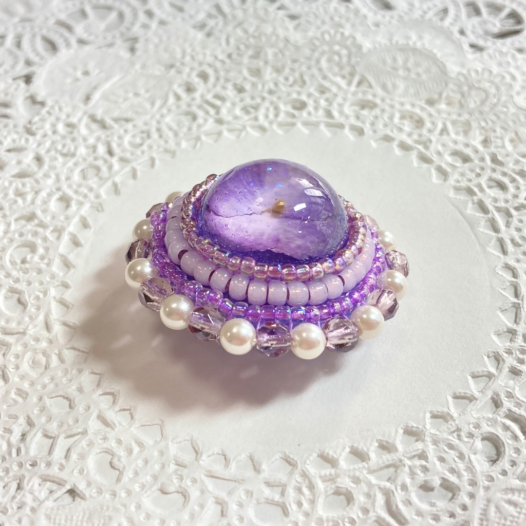 紫陽花ブローチ