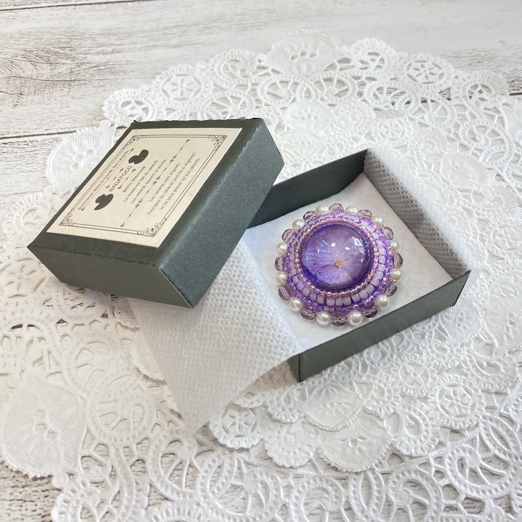 紫陽花ブローチ