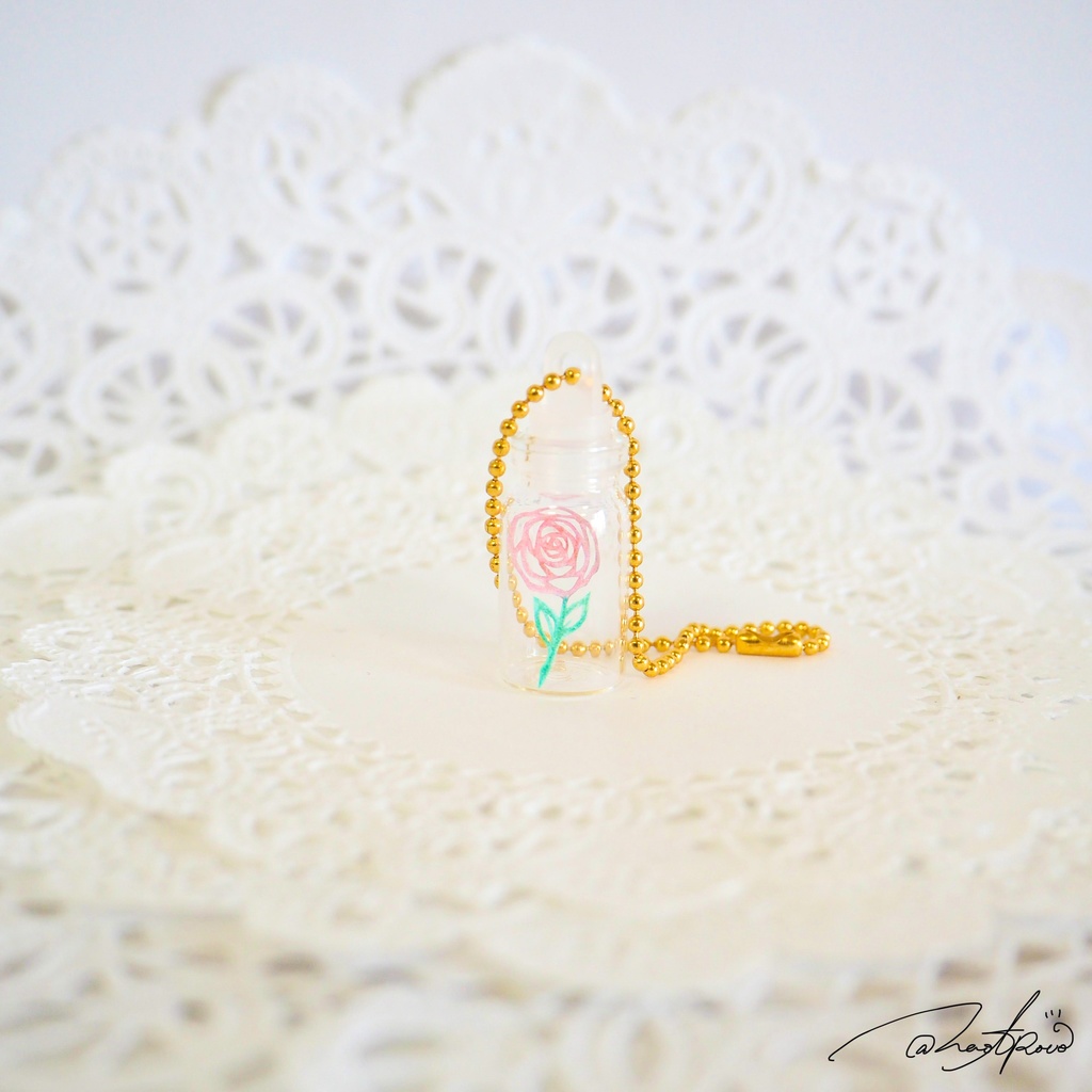 【切り絵チャーム】バラ