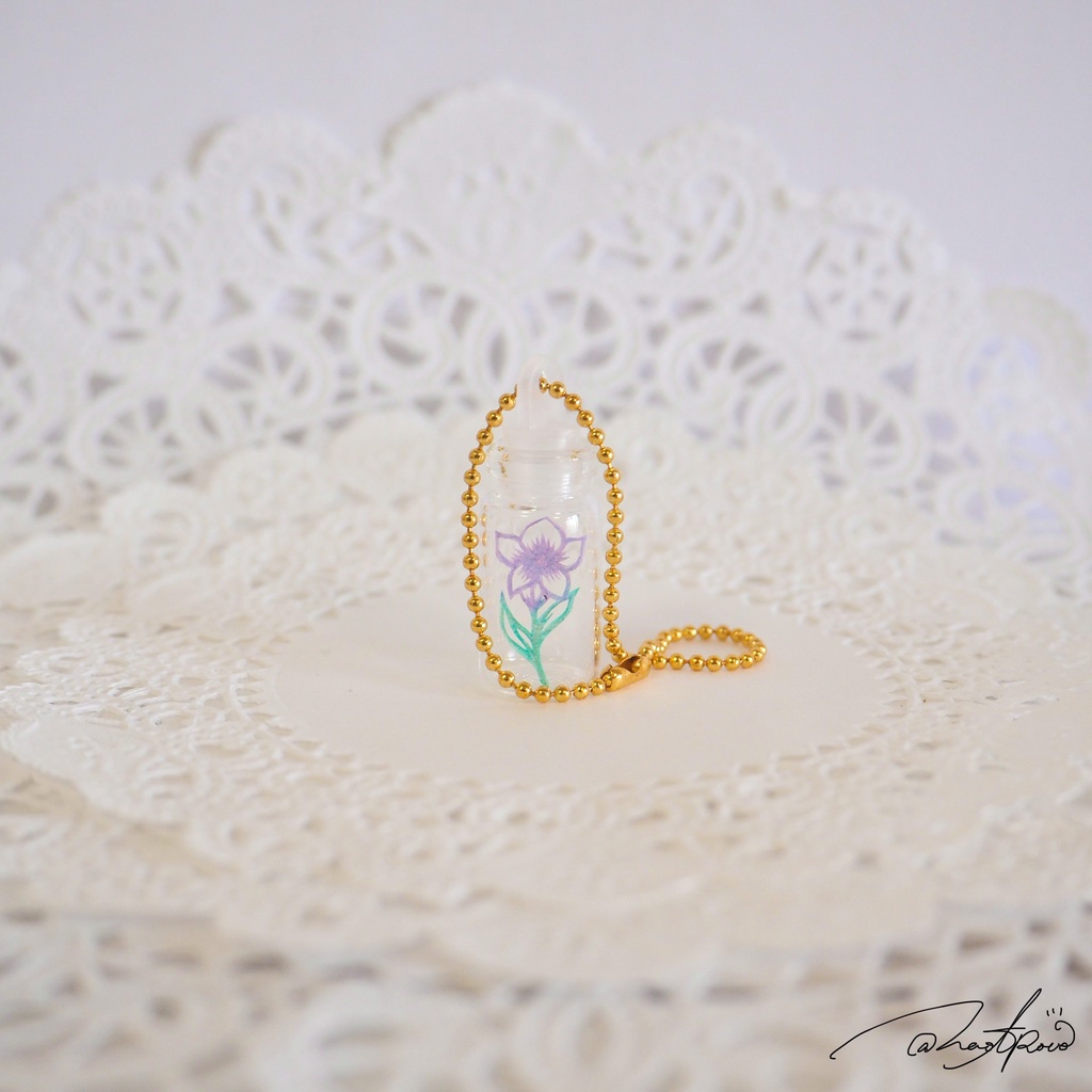 【切り絵チャーム】竜胆