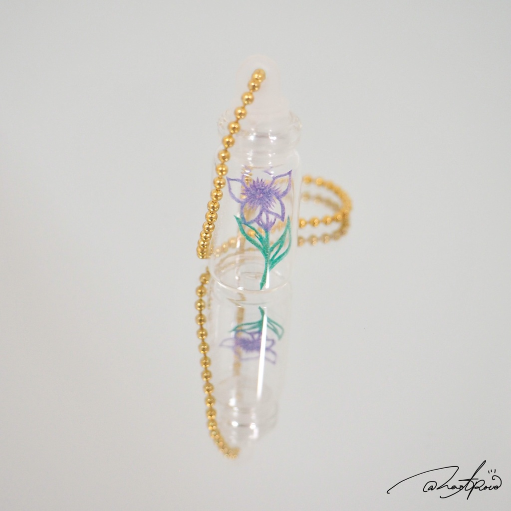 【切り絵チャーム】竜胆