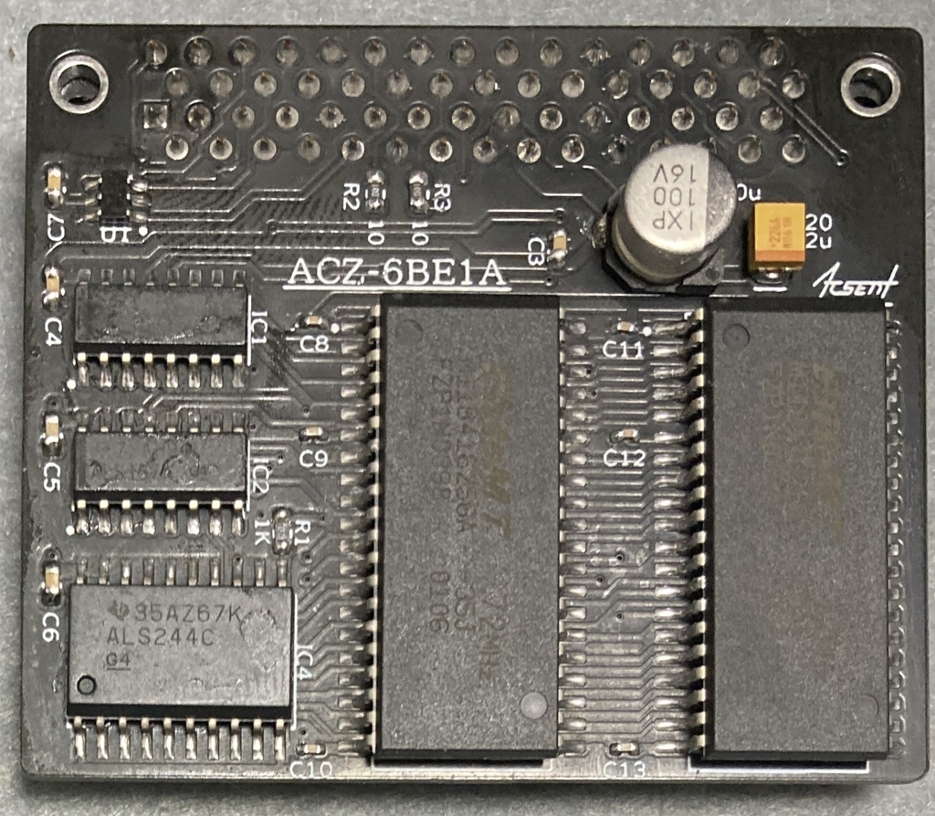 X68000 ACE/PRO用内蔵1MBメモリ