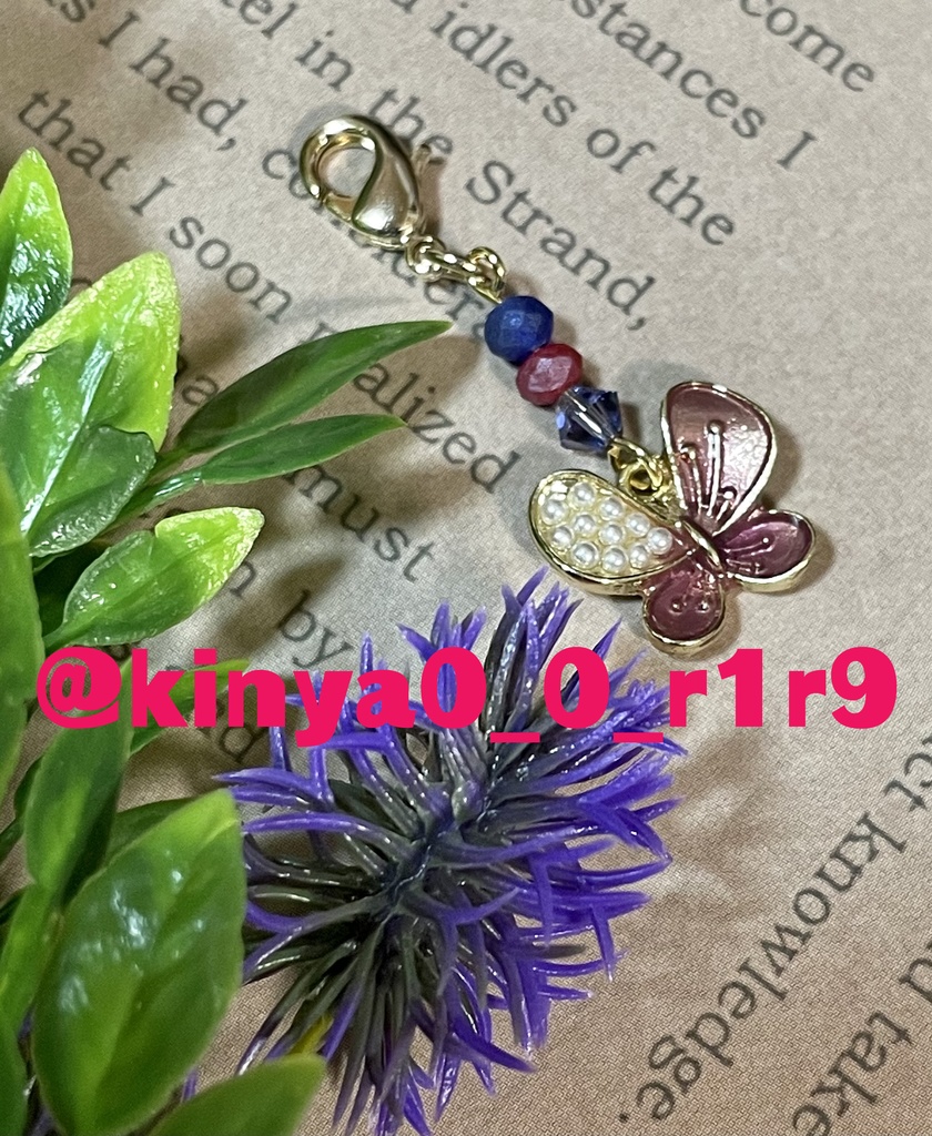 紫蝶々のマスクチャーム