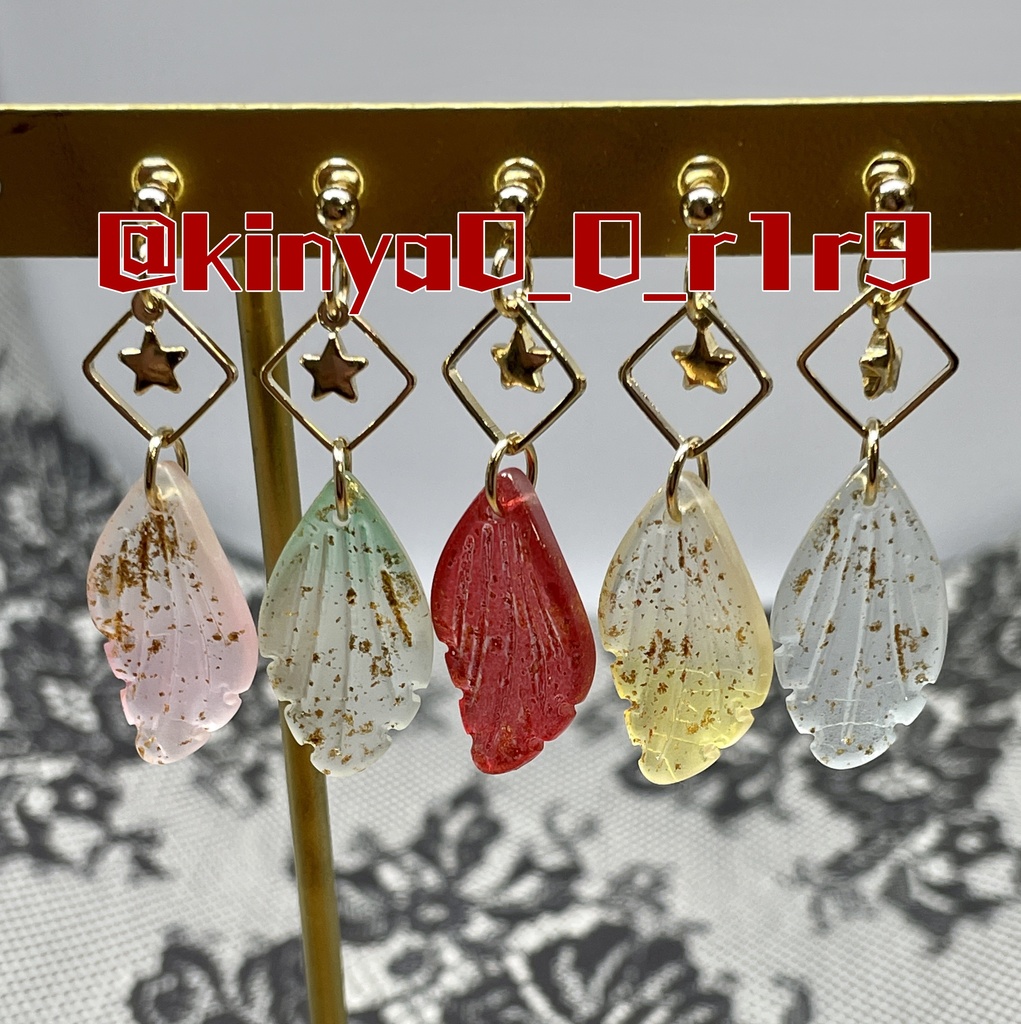 花びらと星屑のピアス