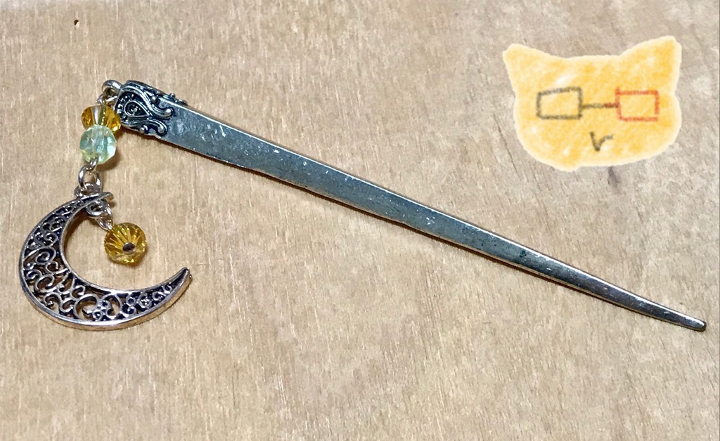 四色月(ししょくづき)のかんざし(短)